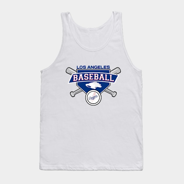 Los Angeles Baseball Tank Top by Nyu Draw